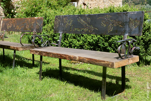 menu 2 sculpture les herbes folles banc Condat